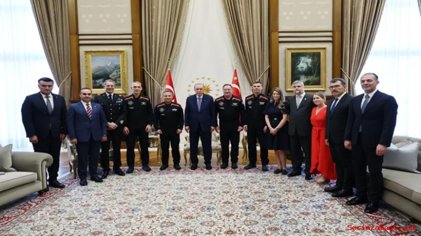 Cumhurbaşkanı Erdoğan, Ax 3 Uzay Misyonu Mürettebatını Kabul Etti