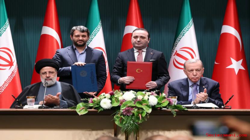 Cumhurbaşkanı Recep Tayyip Erdoğan Ve İran Cumhurbaşkanı İbrahim Reisi Huzurunda İki Ülke Arasında 10 Anlaşma İmzalandı